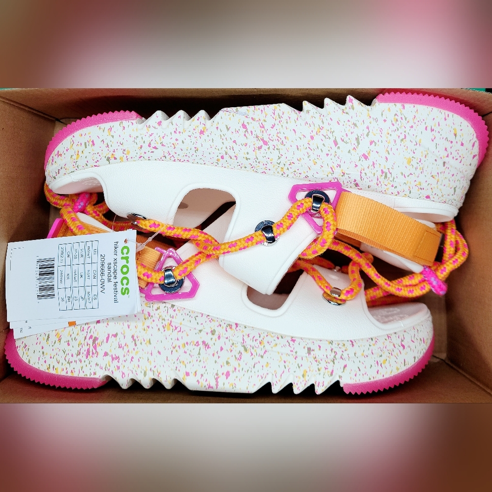 Crocs Hiker Exscape Festival Sandleds Sz 8